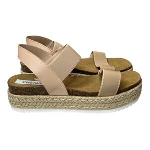 Steve Madden Jaklin Espadrille Sandals Blush Size 8